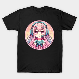 Gamer girl Pastel colors T-Shirt